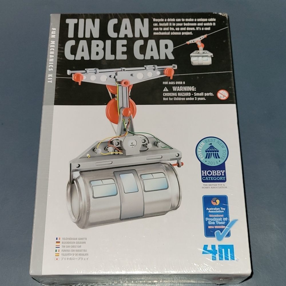 4M Tin Can Cable Car- NIP